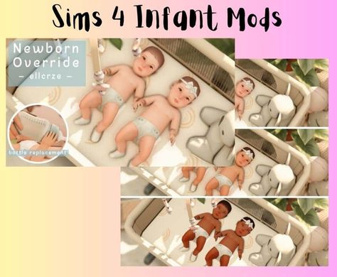 These are beyond amazing Sims 4 infant mods that I never knew I needed! I was sooo bored with the regular vanilla basic sims 4 gameplay, but so glad I found all these fun sims 4 mods for my infants! Now It will make it more fun to have them! Sims 4 Newborn Skin Overlay, Infant Lip Presets Sims 4, Sims 4 Infants Mod, Sims 4 Crib Cc Maxis Match, Sims 4 Newborn Skin, Sims 4 Postpartum Cc, Sims 4 Cc Vanilla Furniture, Newborn Sims 4, Sims 4 Baby Override