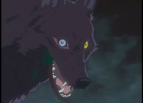 Rain Tattoo, Wolf's Rain, Wolf’s Rain, Black Anime Guy, Fantasy Wolf, Rain Art, Anime Wolf, Anime Animals, Goth Aesthetic