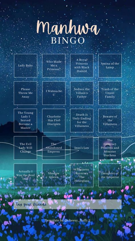 #manhwa #webtoon #bingo #instagrambingo #webtoonbingo #manhwabingo Webtoon Korean, Manhwa List, Korean Drama List, Lil Sister, Checklist Template, Anime Merchandise, Story Template, Instagram Story Template, Anime Films