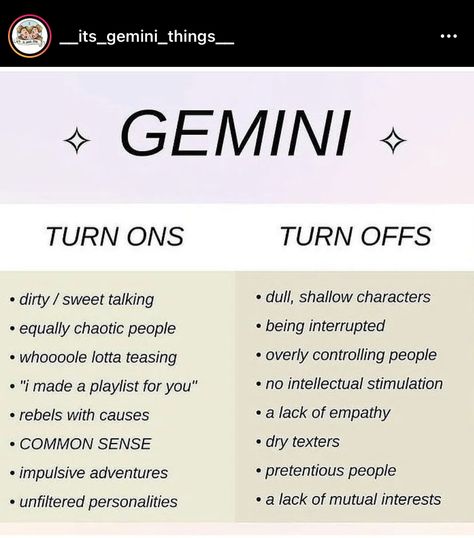 Gemini Turn Ons And Turn Offs, Gemini When They Have A Crush, The People Of Gemini, Gemini In Love, Gemini Male, Gemini Things, Gemini Relationship, Gemini Stuff, Gemini Zodiac Quotes