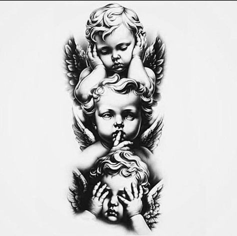 3 Angels Tattoo Designs, Half Sleeve Tattoos Drawings, Saved Tattoo, Cross Tattoo For Men, Angel Tattoo Designs, Mother Tattoos, Heart Tattoo Designs, Tattoo Desings, Tattoo Design Book