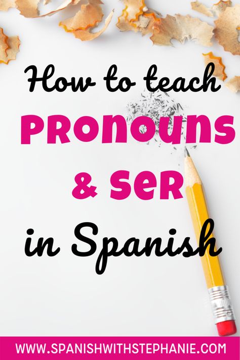 Subject Pronouns In Spanish, Indirect Object Pronouns Spanish, Spanish Club Activities, Spanish Pronouns, Spanish Conjugation, Spanish Subject Pronouns, Spanish Ser, Indirect Object, Spanish Exercises