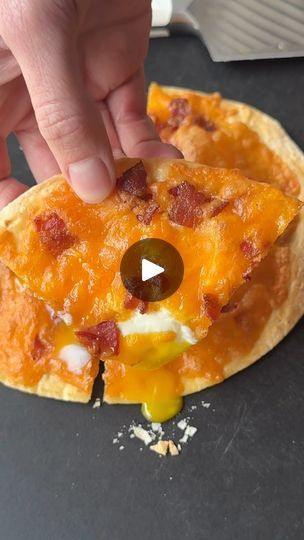 251K views · 9.6K reactions | Air Fryer Tortilla Breakfast Pizzas 🍕🍳🥓 

This is the easiest 4-ingredient breakfast made with Essential Everyday shredded cheddar, eggs, and hardwood smoked bacon. 

Here’s how to make them:

Preheat air fryer to 350˚F. 

Place tortilla in air fryer basket. Top with a layer of Essential Everyday shredded cheddar cheese. Crack an egg in the center. Top with cooked and finely chopped Essential Everyday hardwood smoked bacon. Top with a little more cheese. 

Cook in air fryer for ~3 minutes, until cheese is bubbly and browned and the egg is cooked to your liking. | Essential Everyday | essential_everyday · Original audio Tortilla In Air Fryer, Cook In Air Fryer, Tortilla Breakfast, Air Fryer Tortilla, Breakfast Pizzas, Egg Cups Breakfast, Pasta Chips, Shredded Cheddar Cheese, Healthy Breakfasts