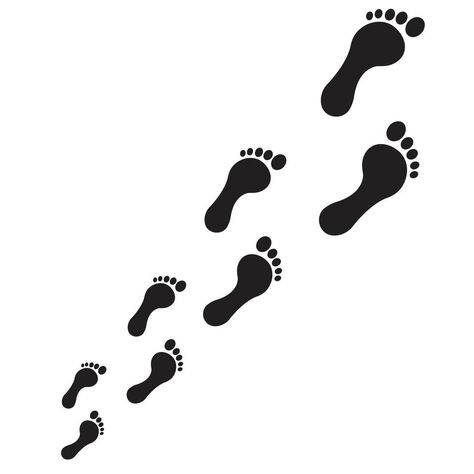 Perspective view of footprint path Footprints In The Sand Drawing, Footsteps Drawing, Footprint Drawing, Sand Footprint, Church Banner, Perspective View, Footprint Art, Foot Print, Tattoo Style Drawings