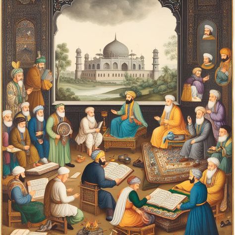 Artists At Work, Islam And Science, Warriors Illustration, ملصق ديني, Mosque Art, Arabian Art, Beautiful Angels, Mughal Empire, Angels Pictures