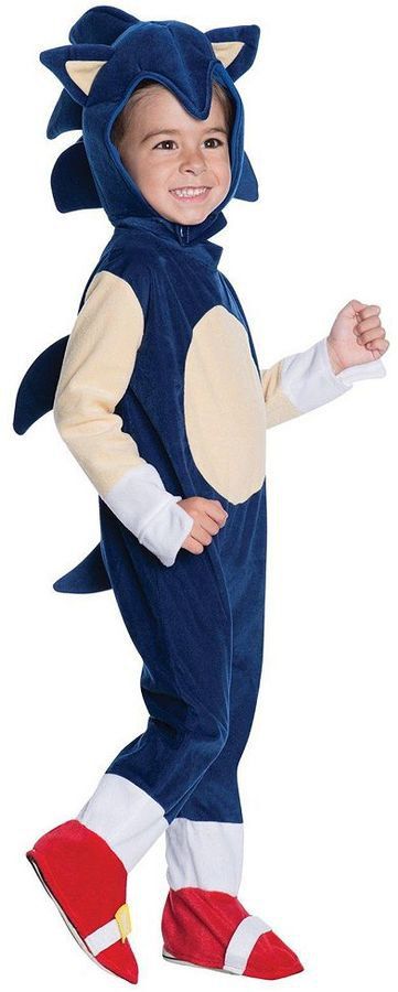 Pin for Later: 169 Warm Halloween Costume Ideas That Won't Leave Your Kids Freezing Sonic the Hedgehog Costume Sonic the Hedgehog Costume ($30) Sonic The Hedgehog Costume, Sonic Costume, Baby Kostüm, Toddler Romper, Classic Video Games, Toddler Costumes, Star Wars Baby, Toddler Boy Shoes, Halloween Make