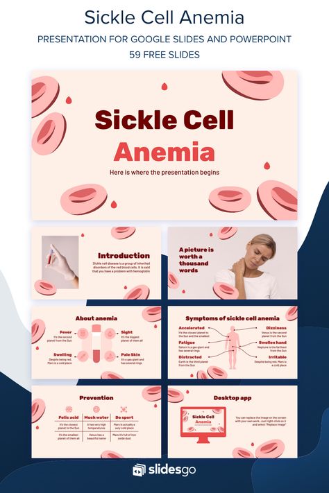 Download this template and be sure to inform your audience about sickle cell anemia. It's editable in Google Slides and PowerPoint Free Powerpoint Presentations, Case Presentation, Presentation Slides Design, Powerpoint Slide Designs, Slides Design, Powerpoint Design Templates, Powerpoint Background Design, Powerpoint Presentation Design, Power Point Template