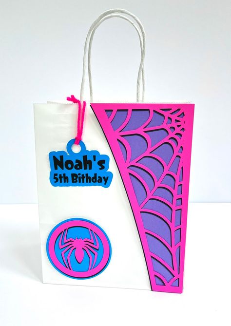 Spidey and His Amazing Friends/ Spider-man / Spider-girl Treat - Etsy UK Spidey And His Amazing Friends, Spider Man Miles, Spider Man Miles Morales, Man Spider, Favour Bags, Ghost Spider, Spiderman Party, Mens Birthday Party, Girl Birthday Themes