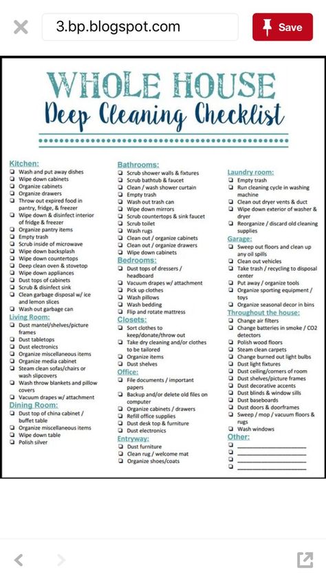 House Deep Cleaning Checklist, Deep Cleaning List, House Deep Cleaning, Deep Cleaning Lists, Homemaking Binder, Cleaning Hacks Tips And Tricks, 1000 Lifehacks, Deep Cleaning Checklist, Clean House Schedule