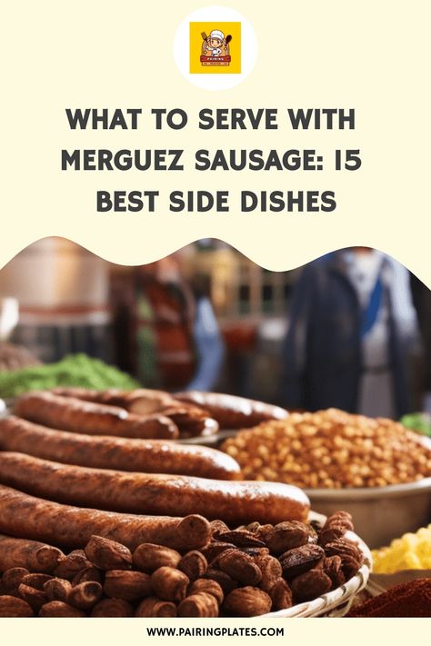 🔥🍽️ Craving Merguez Sausage? Discover the 15 Best Side Dishes to Complement Your Meal! 😋🌭 #MerguezSausage #15BestSideDishes #FoodieHeaven Merguez Sausage Dishes, Sausage Sides, Sausage Skewers, Feta Stuffed Peppers, Sausage Sliders, Sausage Tacos, Grilled Pineapple Salsa, Moroccan Vegetables, Vegetable Couscous