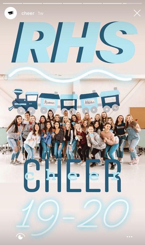 Instagram story inspo Rogers High School (Puyallup) Cheer 2019-2020 Senior Instagram Story, Cheer Instagram Story, Instagram Story Ideas School, Cheer Instagram Captions, Game Day Instagram Story, Rogers High School, Hoco Court, School Spirit Posters, School Magazine