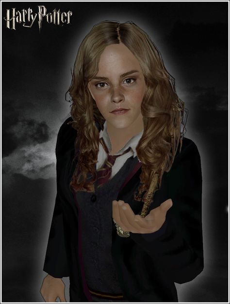 ModTheSims - Harry Potter Trio: Hermione Granger Sims 4 Harry Potter, Hermione Granger Hair, Sims 4 Mod Pack, Hermione Hair, Harry Potter Trio, Hermione Jean Granger, Emma Watson Hair, Harry Potter 5, Rowling Harry Potter