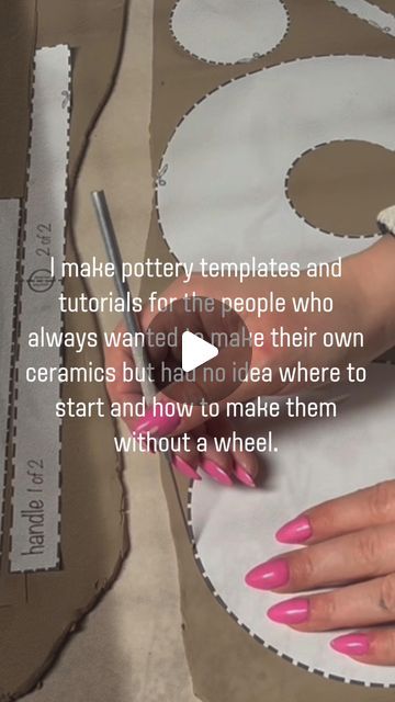 Denise | pottery | handbuild on Instagram: "Just love this new part of my life 🥹🫶🏼

And please, always feel free to send me your pottery creations, I love seeing them.😍🫶🏼

#pottery #ceramics #clay #handcrafted #potterwithme #handbuild #diy #tutorial #templates" Pottery Templates Free Printable, Pottery Templates Free, Hand Built Pottery Templates, Clay Templates, Pottery Templates, Pottery Creations, Hand Built Pottery, Pottery Ceramics, Hand Built