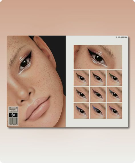 Sims 4 Eyeliner CC: Eyeliner   N60 By Cosimetic Sims 4 Liner, Sims 4 Eye Makeup, Eyeliner Cc Sims 4, Sims4 Eyeliner, Sims 4 Cc Eyeliner, Cc Eyelashes, Sims 4 Makeup, Cc Makeup, Cc Shopping