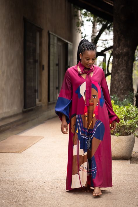 The ‘Heritage Series’ is a collection of nine dresses depicting a mother and child from nine African cultures. Magugu collaborated with a talented illustrator, Phathu Nembilwi to capture the essence of each tribe’s traditional customs and the universal joy of maternal love. Each dress in this collection represents South Africa, Lesotho, Malawi and Swaziland’s nine prominent tribes: VaTsonga, Ndebele, VhaVenda, Zulu, Basotho, BaPedi, Xhosa, Tswana and Swati. Mozambique Traditional Attire, Mozambique Traditional Clothing, Gomesi Uganda Dress, Mapungubwe History, Mozambique Maputo, Zulu, Higher Design, African Culture, Mother And Child