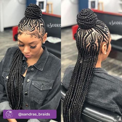 40 Latest Summer Cornrows Hairstyles To Up Your Hair Game - Coils and Glory African Braided Hairstyles, Braided Updo Hairstyles, Half Braided Hairstyles, Ghana Braids Hairstyles, Feed In Braids Hairstyles, African Hair Braiding Styles, French Braid Hairstyles, Braided Cornrow Hairstyles, Braided Ponytail Hairstyles