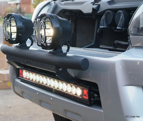 KC HiLites LED - Rigid Industries Offroad Light Bar - Jaos Light Bar Truck Roll Bar, 4runner Light Bar, Truck Interior Led Lights, Toyota Hilux Roof Rack, Jeep Srt8, Tacoma Accessories, Light Bars For Trucks, Tacoma Light Bar, Off Road Lights