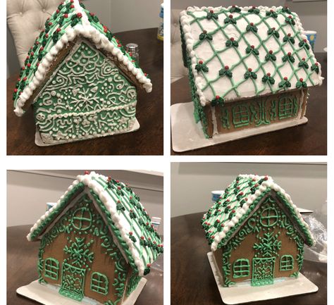 Green Gingerbread House, White Gingerbread House, Gingerbread House Designs, House Green, St Patricks Day Food, Christmas Gingerbread House, Crafts Decor, Gingerbread Houses, St Paddys Day