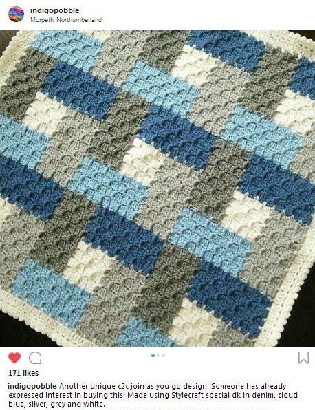 C2c Log Cabin Crochet, Crochet C2c Pattern, C2c Crochet Pattern Free, Crochet Blanket Edging, Knitted Blanket Squares, C2c Crochet Blanket, Plaid Crochet, Crochet Throw Pattern, Granny Square Crochet Patterns Free