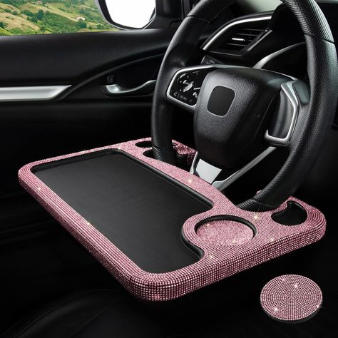 https://amzn.to/48rjV2j Decorated Interior Of Car, 4runner Accessories Girly, Car Decorations Interior Pink, Baddie Car Interior, Backseat Car Decor, Cool Car Interior Ideas, Cool Car Interior, Pink Jeep Accessories, Girly Car Decor