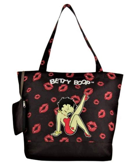 PRICES MAY VARY. Betty Boop Polyester Shopping Bag with Coin Purse, Tote Style The size is 16.5(L) x 14(H) x 4(W) inches(handle drop 11 inches). Top zip closure, Material polyester Officially licensed Betty Boop product The Betty Boop shopping tote bag is made of polyester, with top zip closure. Coin purse is attached. The size is 16.5(L) x 14(H) x 4(W) inches(handle drop 11 inches). Officially licensed. Betty Boop Handbags, Betty Boop Purses, Everyday Purse, Brighton Handbags, Travel Tote Bag, Novelty Bags, Tote Bag Purse, Beach Travel, Kate Spade Handbags