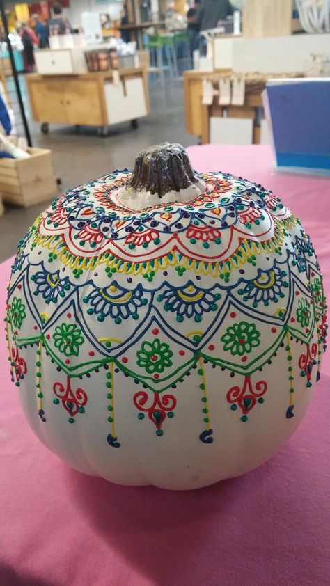 #henna #pumpkin #pumpkindecorating #pumpkinpainting #halloween #falldecor #kidscraft #craftpumpkins http://www.halifaxhenna.com/henna-pumpkins.html Writing On Pumpkins With Sharpie, Mandala Pumpkin Painting, Diwali Pumpkin, Sharpie Pumpkins, Henna Pumpkin, Mandala Pumpkin, Decorated Pumpkins, Craft Pumpkins, Creative Pumpkin Painting