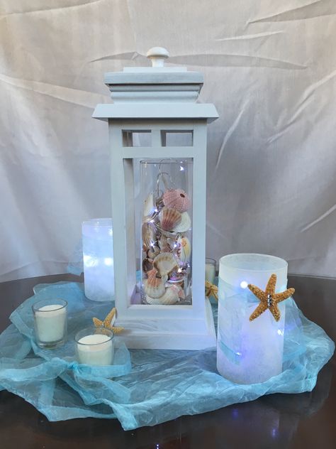 Beach Wedding Lanterns, Beach Centerpieces, Lantern Centerpiece Wedding, Lantern Centerpieces, Wedding Lanterns, Beach Wedding, Snow Globes, Lanterns, Home Decor