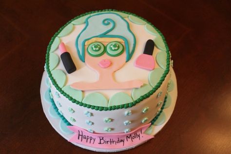 Spa Cake Esthetician Cake Ideas, Spa Day Birthday Cake, Spa Party Cake Ideas, Spa Birthday Cakes For Kids, Spa Cakes For Girls Birthdays, Esthetician Cake, Esthetician Party, Spa Cake Ideas, Spa Themed Birthday Cake