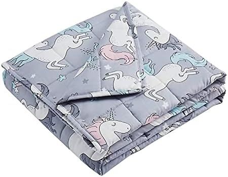 5 pound weighted blanket. Not just for kids! Weighted Blanket For Kids, Best Weighted Blanket, Heavy Blanket, Seasonal Treats, Unicorn Kids, Cuddle Buddy, Indoor Wall Lights, Kids Blankets, Blanket Soft