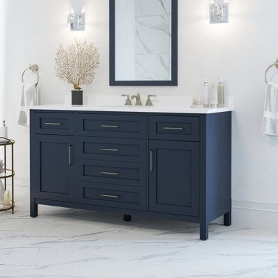 60 Inch Vanity, Cultured Marble Vanity Top, Power Bar, Single Sink Vanity, Marble Vanity Tops, Cultured Marble, Single Basin, Single Sink Bathroom Vanity, Engineered Stone