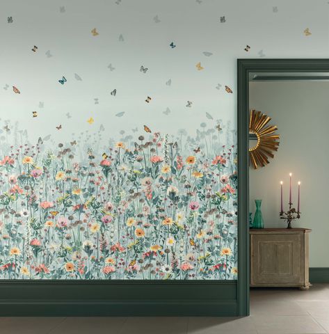 Spring 2020 - DAYDREAMS | Osborne & Little Multicoloured Wallpaper, Meadow Wallpaper, Wild Flower Meadow, Wildflower Meadow, Morning Sky, Floral Damask, Design Master, Pip Studio, Wallpaper Direct