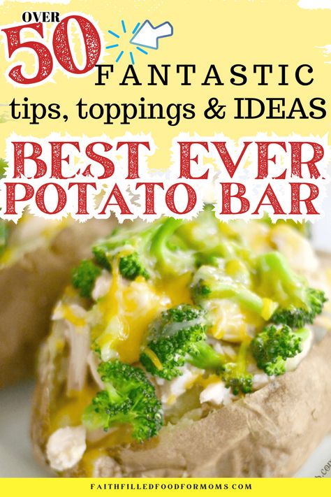 How To Set Up A Baked Potato Bar, Baked Potato Party Bar, Baked Potato Bar Ideas For A Crowd, Christmas Baked Potato Bar, Baked Potato Charcuterie Board Ideas, Toppings For Baked Potatoes Bar, Baked Potato Ideas Meals, Mash Potato Bar Ideas, Baked Potatoes Bar Ideas