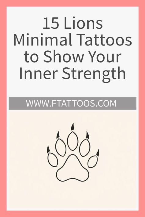 Harness the power of minimalist lion tattoos to express your inner strength—discover how these unique designs can redefine your personal symbol of courage. Animal Tattoo Men, Lion Minimalist Tattoo, Strength Symbol Tattoo, Inner Strength Tattoo, Lion And Rose Tattoo, Strength Symbols Tattoo, Lion Symbolism, Small Lion Tattoo, Symbols Of Strength Tattoos