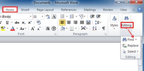 Where is the Find and Replace in Microsoft Word 2007, 2010, 2013 and 2016 Microsoft Word 2007, School Rules, Word 2007, Microsoft Word, Page Layout, Microsoft, Layout, Quick Saves