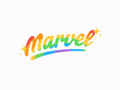 Happy Pride Month! by Filippo Chiumiento for Marvel on Dribbble Pride Comics, Pride Images, Marvel Pride, Color Out Of Space, Pride Logo, Happy Pride Month, Graphic Design Ads, Happy Pride, Games For Teens