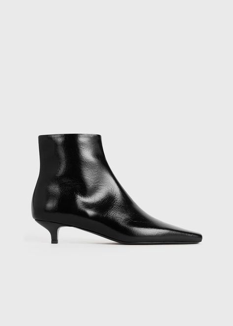 Womens Footwear | Mules, Sandals & Boots – TOTEME Toteme Boots, Sheep Leather, Kitten Heel, Leather Care, Boot Sandals, Black Ankle Boots, Leather Ankle Boots, Nice Shoes, Cow Leather