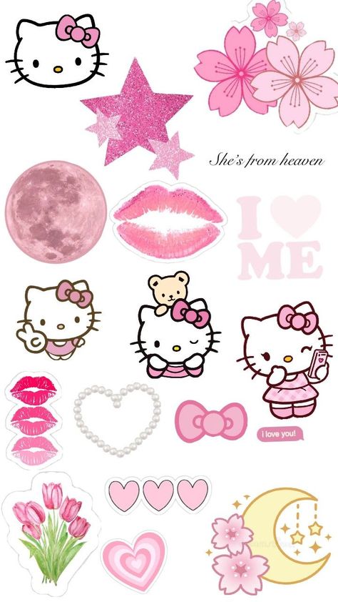 Hello Kitty Stickers, Emoji Stickers Iphone, Helloween Wallpaper, Y2k Stickers, Hello Kitty Imagenes, Funny Laptop Stickers, Money Wallpaper Iphone, Y2k Hello Kitty, Hello Kitty Aesthetic