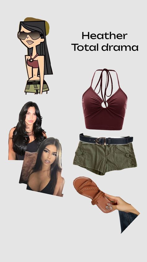 Heather #totaldrama #halloween Heather Chandler Halloween Costume, Total Drama Island Costumes, Heathers Halloween Costume, Niche Costumes, Heather From Total Drama, Niche Halloween Costumes, Heathers Costume, Heather Total Drama, Heather Chandler