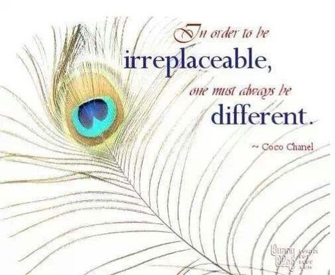 Im irreplaceable! Peacock Quotes Inspiration, Peacock Quotes, Feather Quotes, Best Short Quotes, Fashion Quotes Inspirational, Chanel Quotes, Coco Chanel Quotes, Quote Images, Smart Quotes