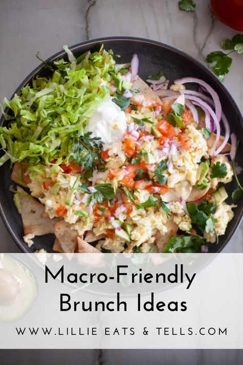 Enjoy your favorite breakfast foods while still reaching your fitness goals. These macro-friendly brunch ideas are delicious and so easy to fit in your daily macros. Lillieeatsandtells.com Macros Breakfast Ideas, Macro Breakfast Ideas, Recipes With Macros, Macro Friendly Breakfast, Tracking Macros, Macro Friendly Recipes, Macro Meals, Holiday Meals, Christmas Brunch