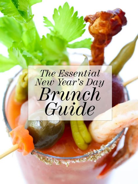 New Year’s Eve Brunch, New Year’s Day Brunch, New Years Day Brunch Ideas, New Years Brunch Ideas, Breakfast Savory, New Years Day Meal, New Year's Snacks, Brunch Parties, New Years Eve Drinks