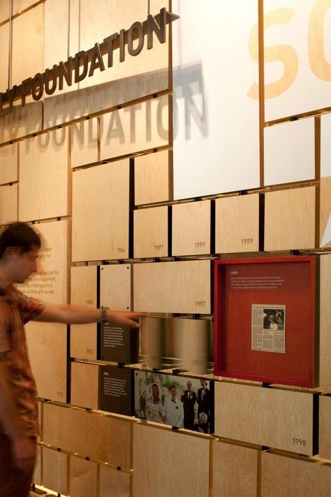 Interactive Office Wall Ideas, Expo Ideas, Interactive Displays, Olson Kundig, Stand Feria, Melinda Gates, World Architecture Festival, Donor Wall, Museum Display