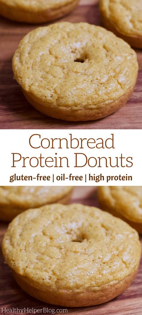 Cornbread Protein Donuts | A fun twist on traditional cornbread...cornbread in donut form! These sweet Cornbread Donuts are gluten-free, high in protein, and perfect for a unique addition to breakfast, brunch, or snacktime. Totally kid-friendly too! Protein Cornbread Muffins, Protein Cornbread, Protein Donuts, Gluten Free Cornbread, Yoga Flows, Family Brunch, Mindful Movement, Quick Vegetarian Meals, Sweet Cornbread