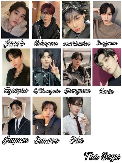 Tbz Members Names, The Boyz With Names, The Boyz Name Members, Tws Members Names, The Boyz Group Photo With Names, Kpop Boy Groups List, Member The Boyz, The Boyz Ot11, The Boyz Members