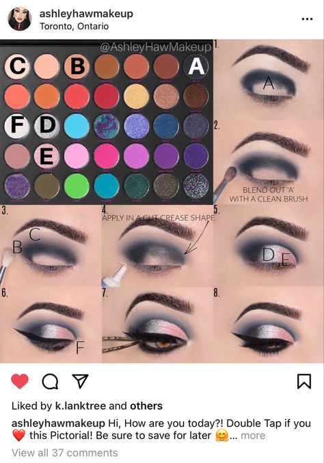 Dramatic Eye Makeup Tutorial, Morphe Nikita Palette Looks, Winter Eyeshadow Looks Step By Step, Morphe Eyeshadow Looks Step By Step, Morphe Eyeshadow Looks, Eyeshadow Pictorial, Step By Step Eyeshadow, Morphe Such A Gem Palette Looks, Smokey Eye James Charles Pallete Step By Step