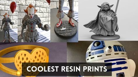 50+ Cool Resin 3D Prints - Best Resin 3D Printer Files - 3DSourced 3d Printer Resin, Resin Printer Projects, 3d Resin Printer Projects, Resin 3d Print, 3d Printed Earrings, Board Game Pieces, 3d Printer Files, 3d Files, Fdm Printer