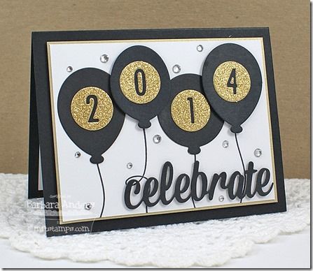 Party Balloons, Party Balloons Die-namics, Negative Dot Numbers Die-namics, Celebratory Greetings Die-namics - Barbara Anders #mftstamps Stampin Up Graduation Cards, New Year Cards Handmade, New Year Card Making, Winter Karten, Graduation Cards Handmade, Grad Cards, Happy New Year Cards, Mft Cards, Congrats Card