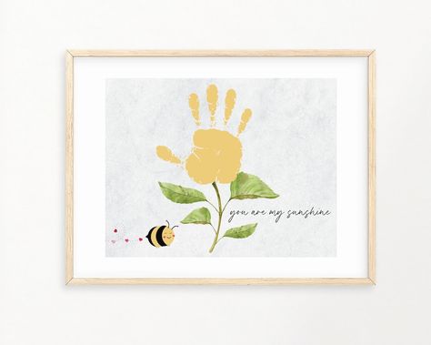 Handprint Valentines, Sunshine Handprint, Valentine Handprint, Handprint Poem, Sunshine Crafts, Ocean Nursery Decor, Saint Valentin Diy, Art Valentines, Baby Handprint