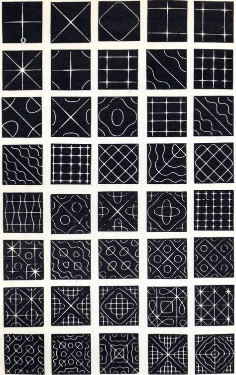 A set of CHLADNI STANDING WAVE PATTERNS generated in sand on the surface of a vibrating metal plate. The sand collects in the areas of the plate where the waves in the plate cancel each other completely. Each resonant wave pattern occurs at a specific frequency. This set was originally published by John Tyndall in 1869, it has been reorganized to show the periodic families that emerge as the frequency of the vibration increases. Sound Pattern, Science Pattern, Complex Patterns, Simple Science, Sound Frequencies, Magical Powers, Geometrical Shapes, Easy Science, Pattern Texture