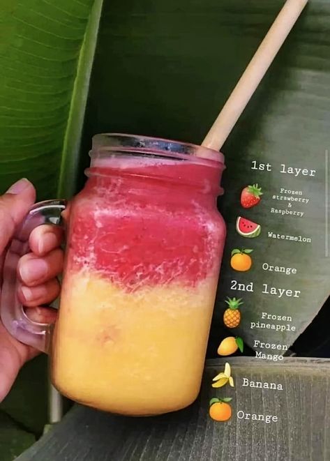 Smoothie Business Ideas, At Home Drinks, Fruity Drink Recipes, Smoothie Aesthetic, Teas Recipes, Fun Drink Recipe, Fruit Smoothie Recipes Healthy, Easy Healthy Smoothies, Smoothie Recipes Healthy Breakfast